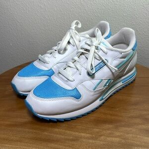 Women's Reebok Classic Running Shoes Sneakers White Blue RB 503 Size 8.5